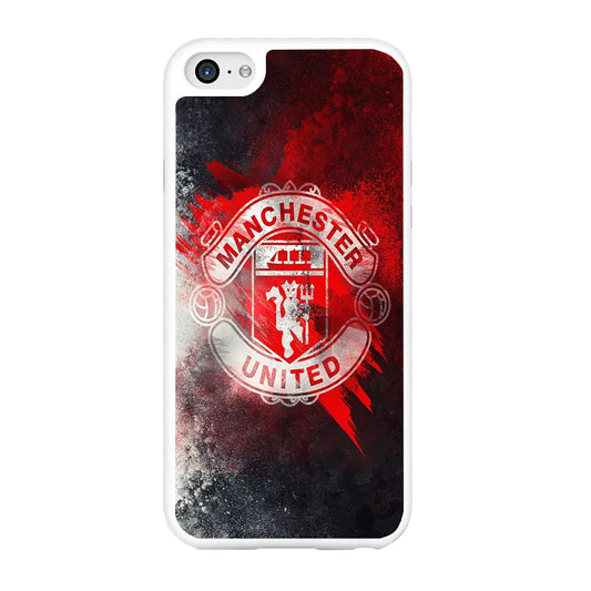 FB Manchester United 002 iPhone 6 Plus | 6s Plus Case-Rubber / White (2D Case)-Xtracase