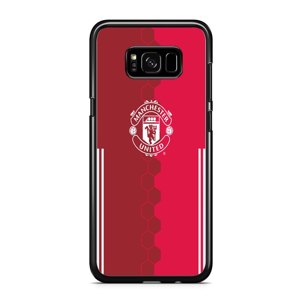 FB Manchester United Samsung Galaxy S8 Case-Rubber / Black (2D Case)-Xtracase