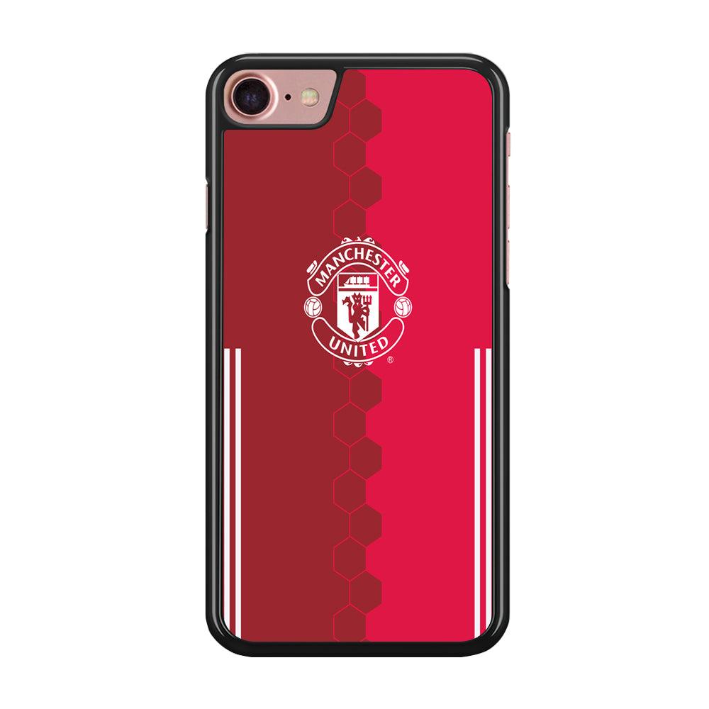 FB Manchester United iPhone SE 2020 Case-Rubber / Black (2D Case)-Xtracase