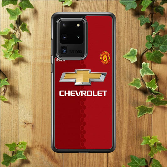 FB Manchester United Jersey Samsung Galaxy S20 Ultra Case-Rubber / Black (2D Case)-Xtracase