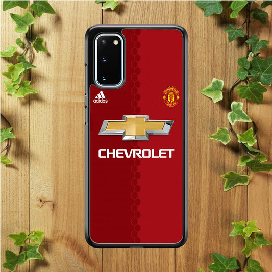 FB Manchester United Jersey Samsung Galaxy S20 Case-Rubber / Black (2D Case)-Xtracase