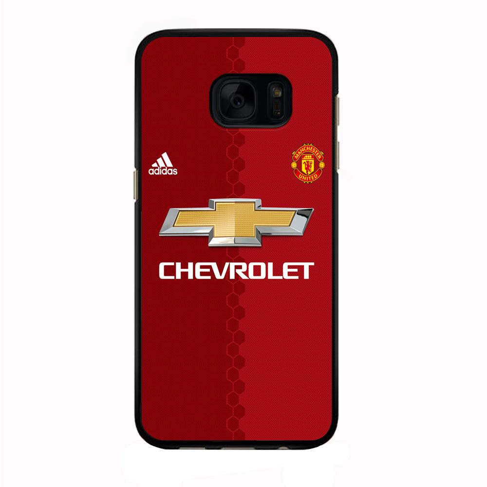 FB Manchester United Jersey Samsung Galaxy S7 Edge Case-Rubber / Black (2D Case)-Xtracase
