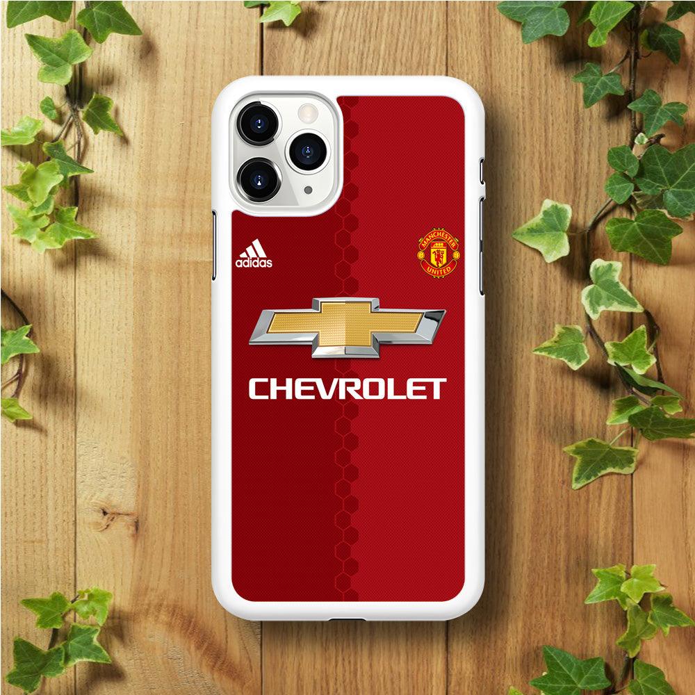 FB Manchester United Jersey iPhone 11 Pro Case-Rubber / White (2D Case)-Xtracase