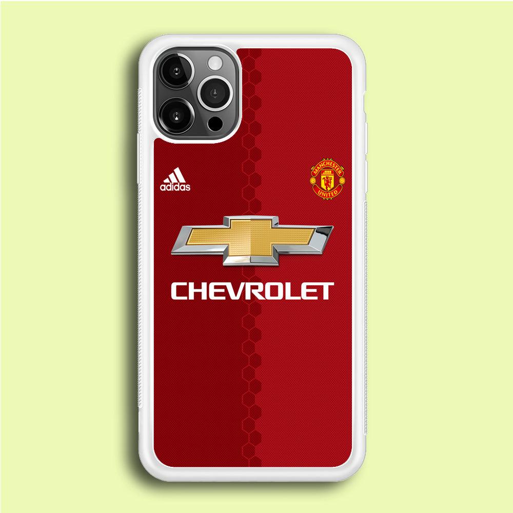 FB Manchester United Jersey iPhone 12 Pro Case-Rubber / White (2D Case)-Xtracase