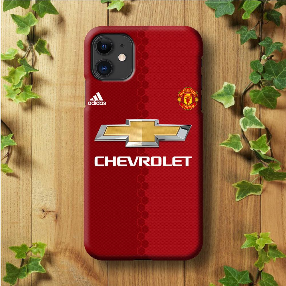FB Manchester United Jersey iPhone 11 Case-Plastic / Full Wrap (3D Case)-Xtracase
