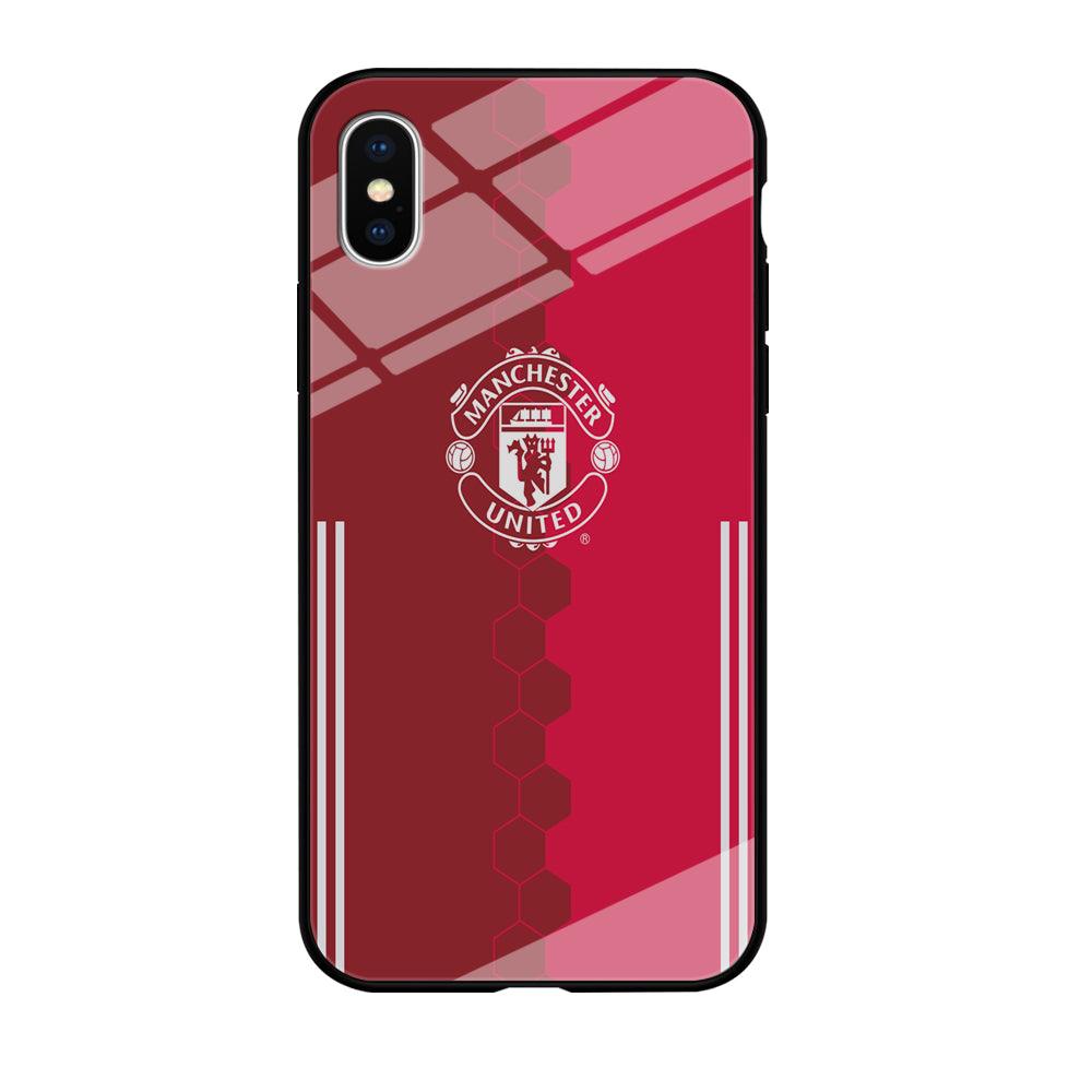FB Manchester United iPhone Xs Max Case-Tempered Glass Case-Xtracase