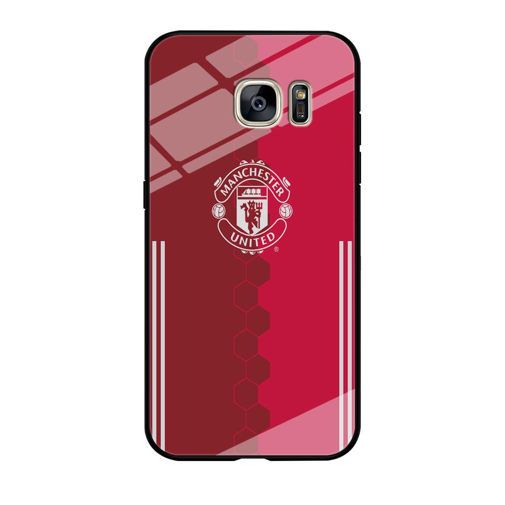 FB Manchester United Samsung Galaxy S7 Edge Case-Tempered Glass Case-Xtracase
