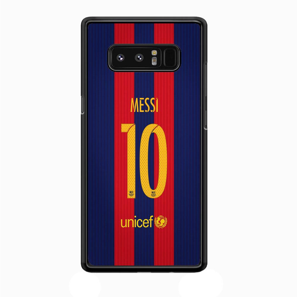 FB Messi Jersey Samsung Galaxy Note 8 Case-Plastic / Full Wrap (3D Case)-Xtracase