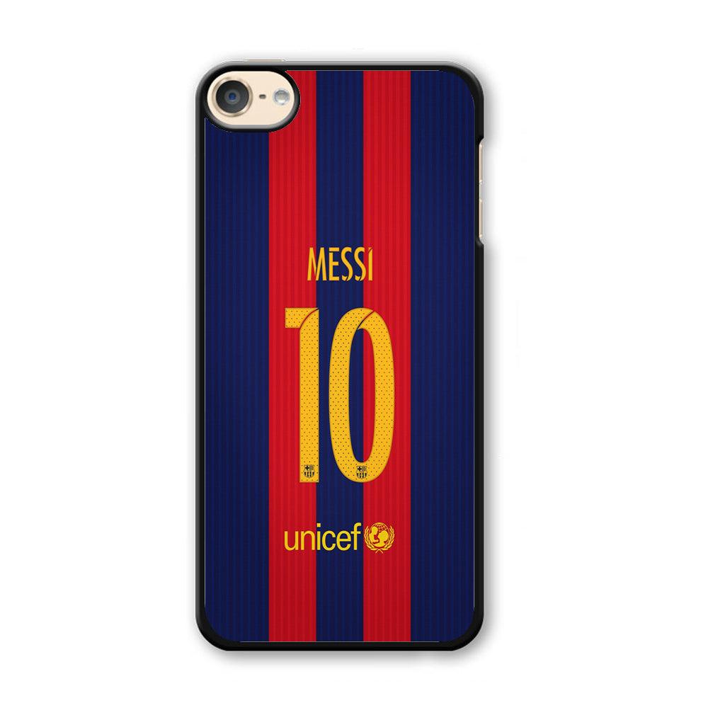 FB Messi Jersey iPod Touch 6 Case-Plastic / Full Wrap (3D Case)-Xtracase