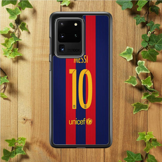 FB Messi Jersey Samsung Galaxy S20 Ultra Case-Plastic / Full Wrap (3D Case)-Xtracase