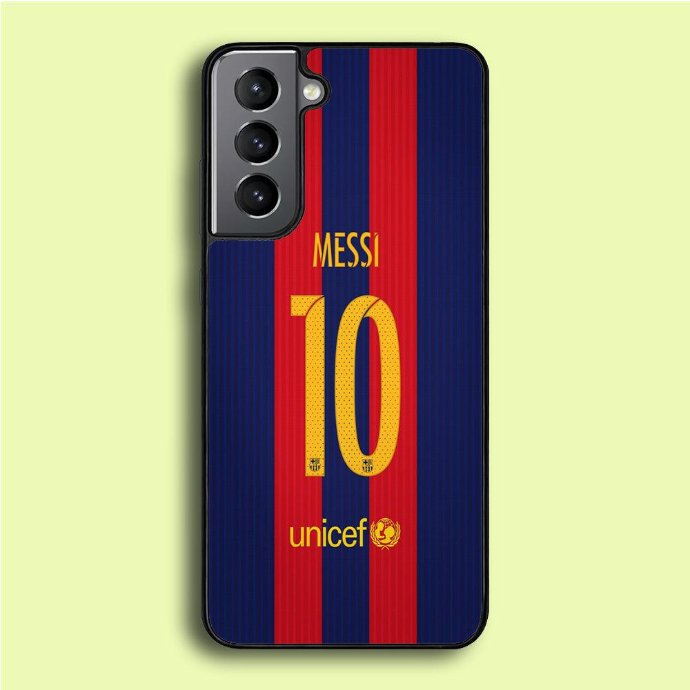 FB Messi Jersey Samsung Galaxy A16 Case-Rubber / White (2D Case)-Xtracase