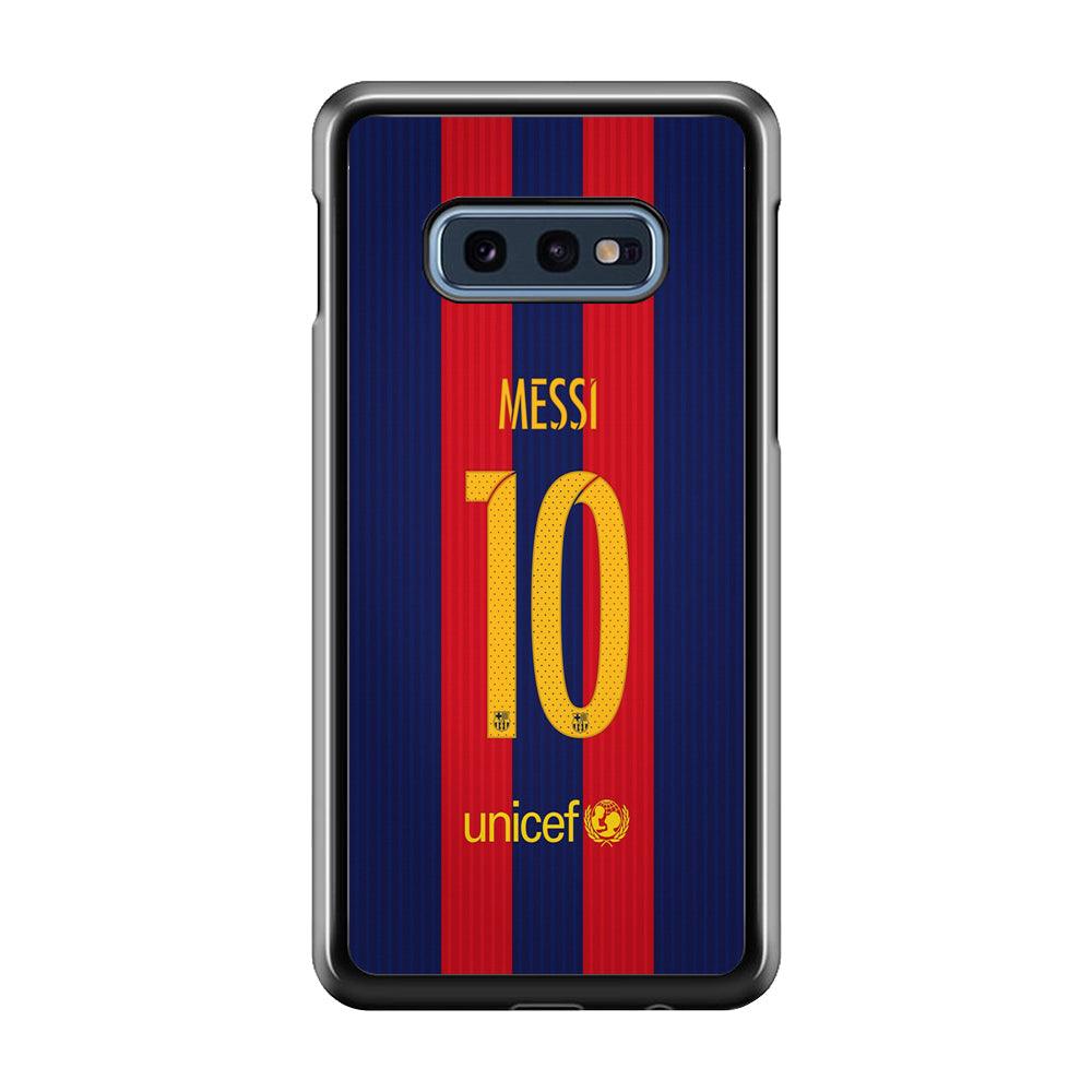 FB Messi Jersey Samsung Galaxy S10E Case-Plastic / Full Wrap (3D Case)-Xtracase
