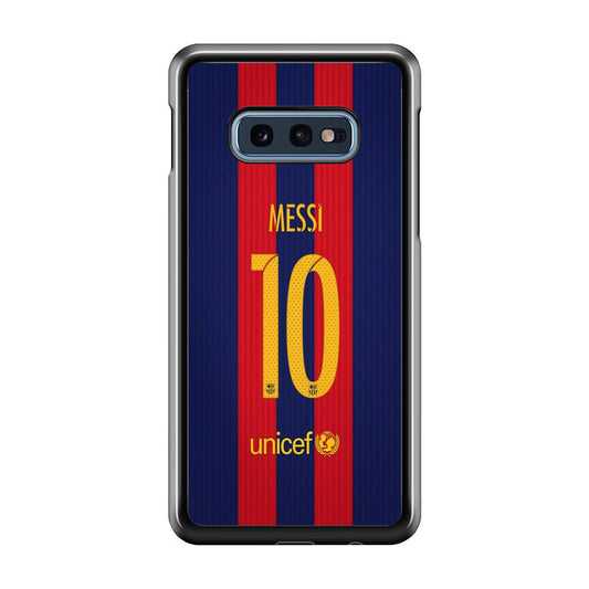 FB Messi Jersey Samsung Galaxy S10E Case-Plastic / Full Wrap (3D Case)-Xtracase