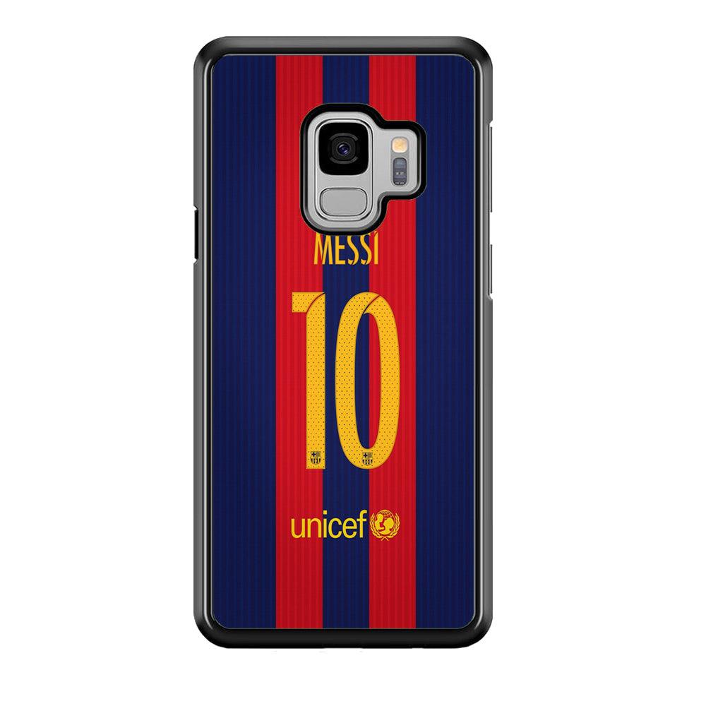 FB Messi Jersey Samsung Galaxy S9 Case-Plastic / Full Wrap (3D Case)-Xtracase