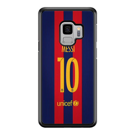 FB Messi Jersey Samsung Galaxy S9 Case-Plastic / Full Wrap (3D Case)-Xtracase