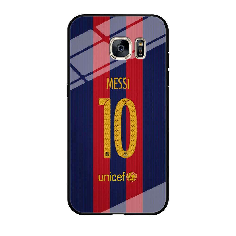 FB Messi Jersey Samsung Galaxy S7 Edge Case-Tempered Glass Case-Xtracase