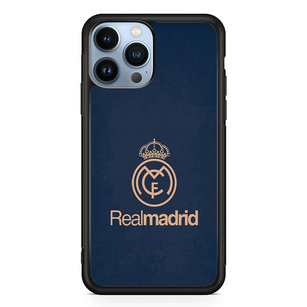 FB Real Madrid iPhone 13 Pro Max Case-Rubber / Black (2D Case)-Xtracase
