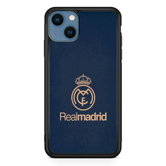 FB Real Madrid iPhone 13 Mini Case-Rubber / Black (2D Case)-Xtracase