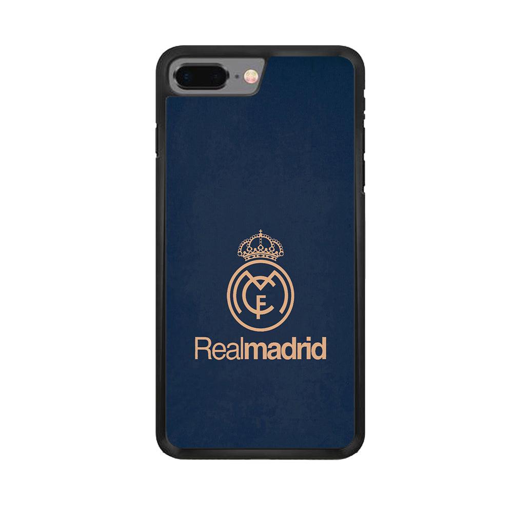 FB Real Madrid iPhone 8 Plus Case-Rubber / Black (2D Case)-Xtracase