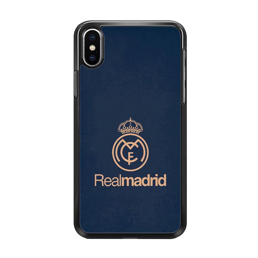 FB Real Madrid iPhone Xs Max Case-Rubber / Black (2D Case)-Xtracase