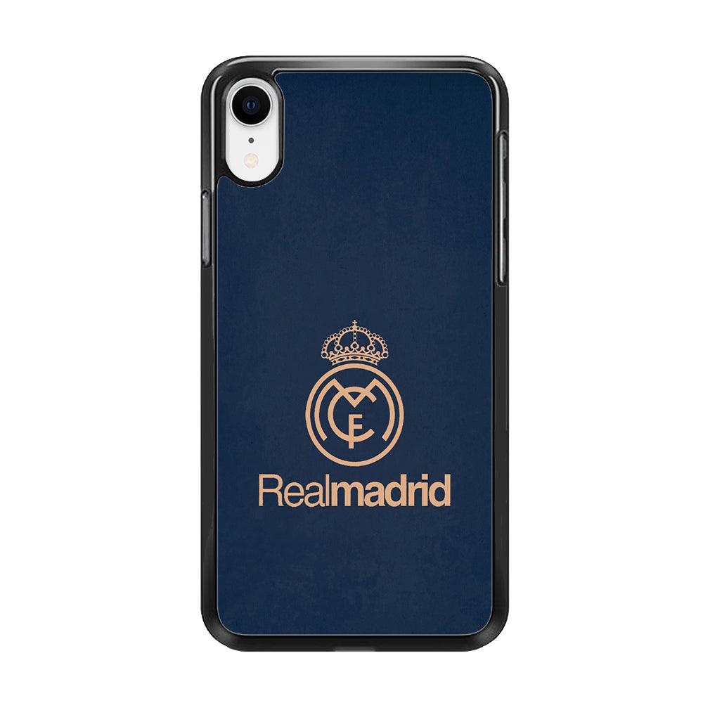 FB Real Madrid iPhone XR Case-Rubber / Black (2D Case)-Xtracase