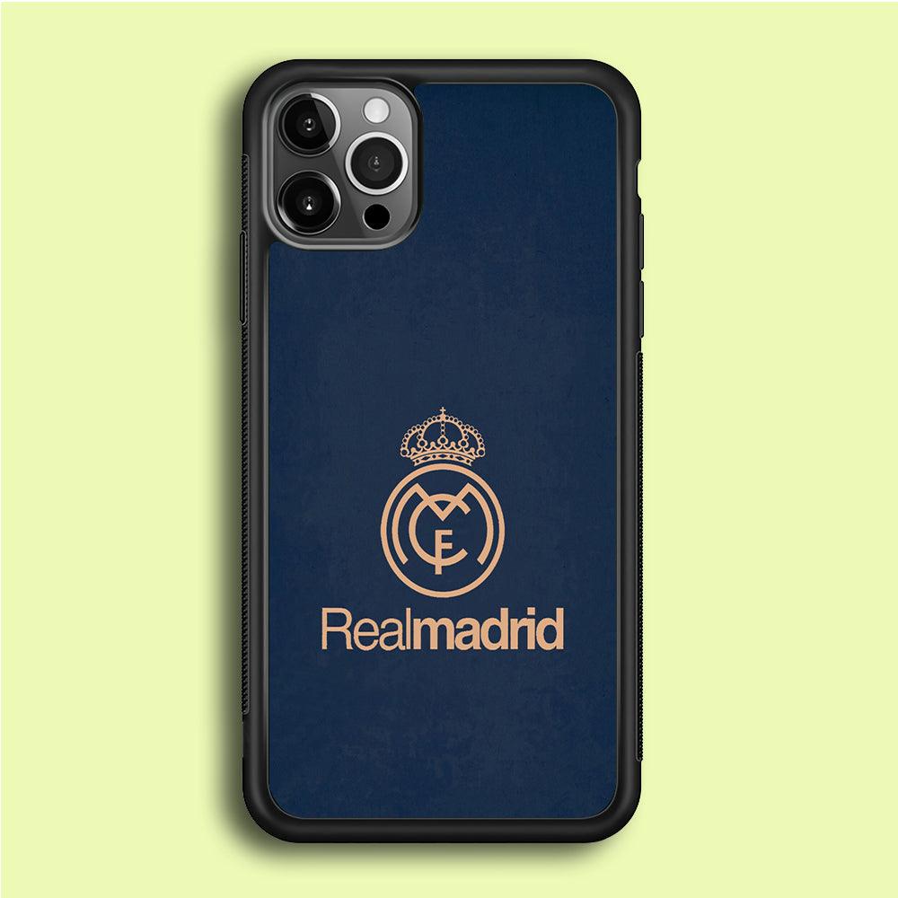 FB Real Madrid iPhone 12 Pro Case-Rubber / Black (2D Case)-Xtracase