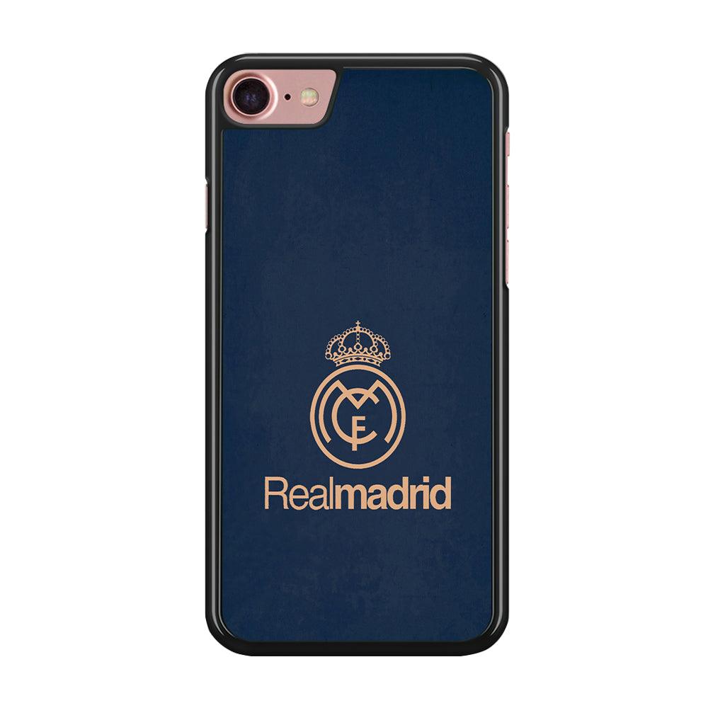 FB Real Madrid iPhone SE 2020 Case-Rubber / Black (2D Case)-Xtracase
