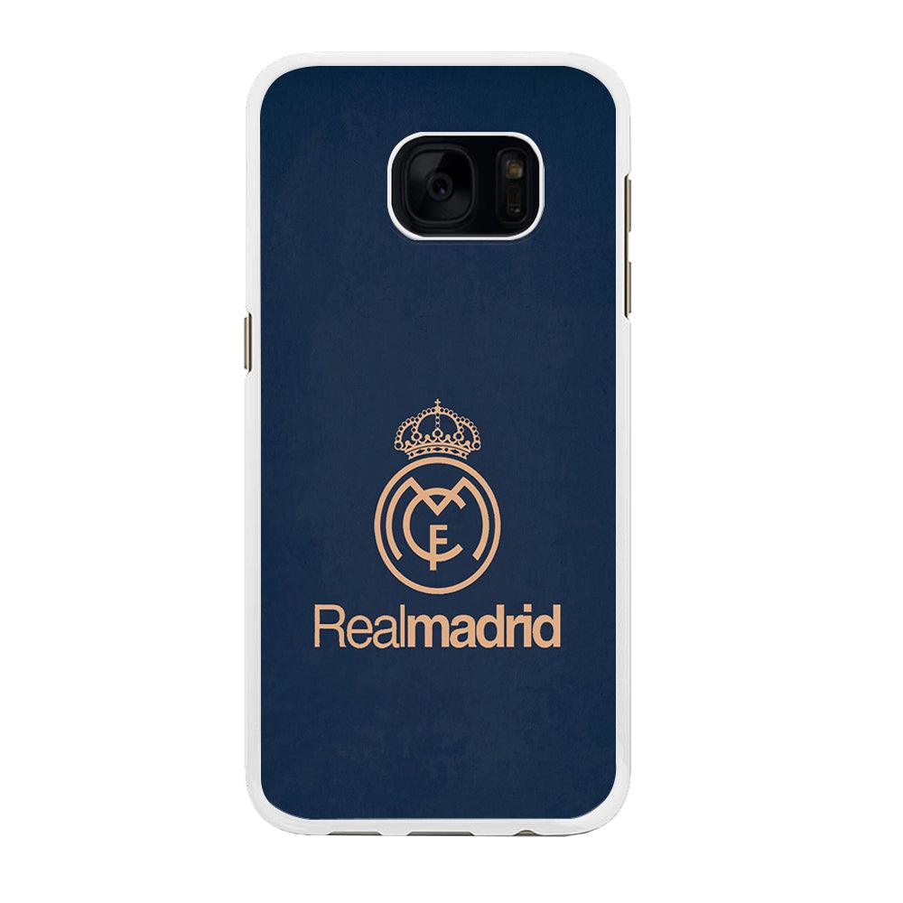 FB Real Madrid Samsung Galaxy S7 Edge Case-Rubber / White (2D Case)-Xtracase