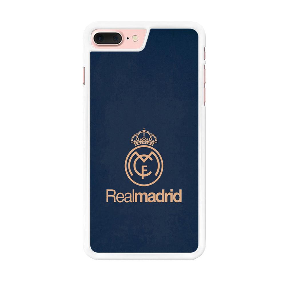 FB Real Madrid iPhone 8 Plus Case-Rubber / White (2D Case)-Xtracase
