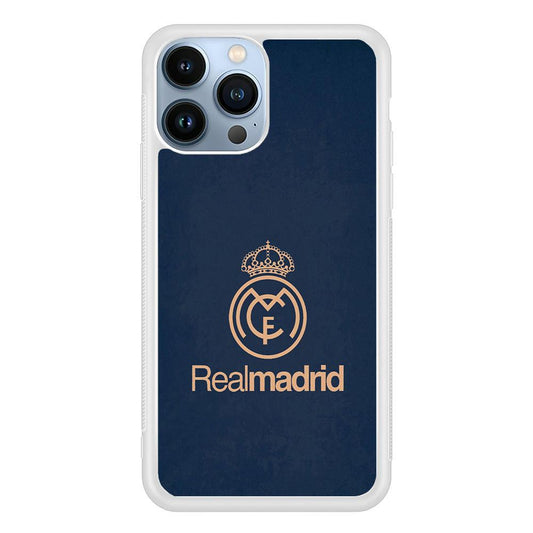 FB Real Madrid iPhone 13 Pro Max Case-Rubber / White (2D Case)-Xtracase