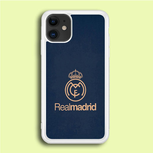 FB Real Madrid iPhone 12 Case-Rubber / White (2D Case)-Xtracase