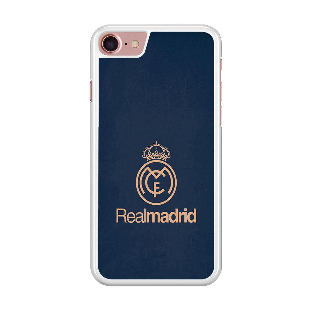 FB Real Madrid iPhone SE 2020 Case-Rubber / White (2D Case)-Xtracase