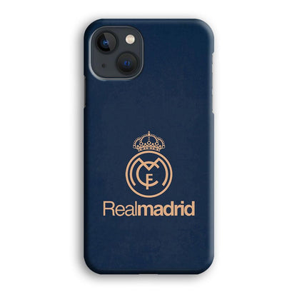FB Real Madrid iPhone 13 Case-Rubber / Black (2D Case)-Xtracase