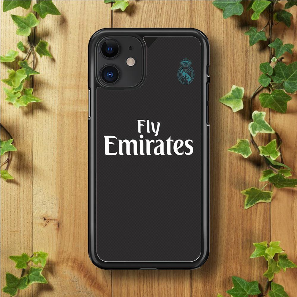 FB Real Madrid Jersey iPhone 11 Case-Rubber / Black (2D Case)-Xtracase