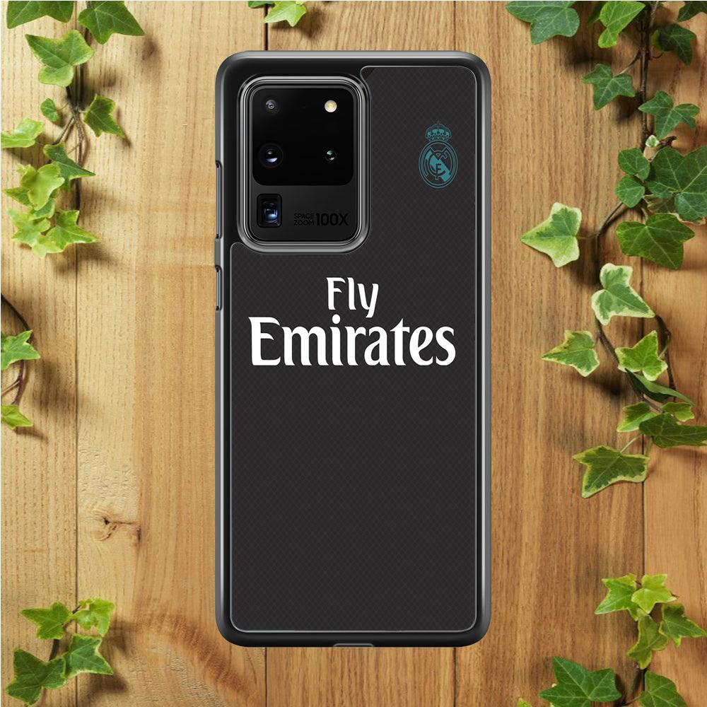 FB Real Madrid Jersey Samsung Galaxy S20 Ultra Case-Rubber / White (2D Case)-Xtracase