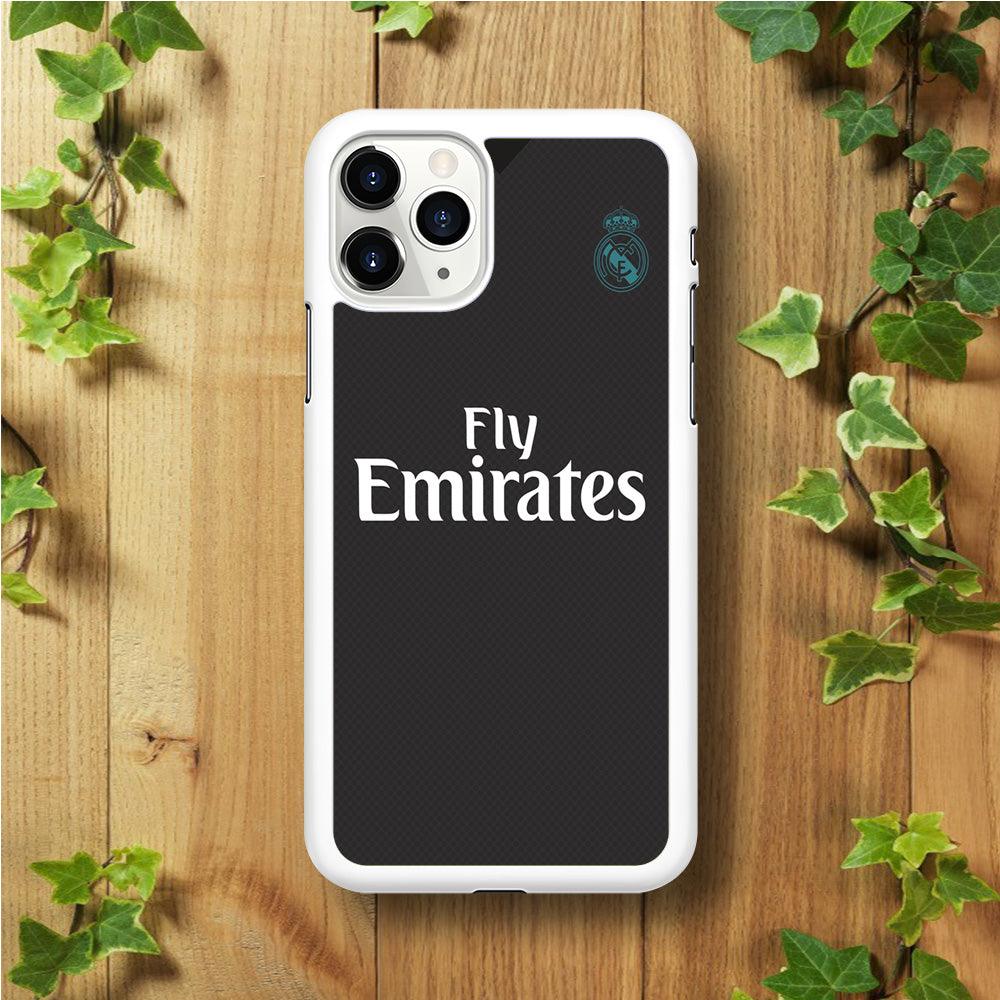 FB Real Madrid Jersey iPhone 11 Pro Max Case-Rubber / White (2D Case)-Xtracase