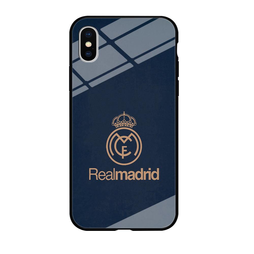 FB Real Madrid iPhone X Case-Tempered Glass Case-Xtracase