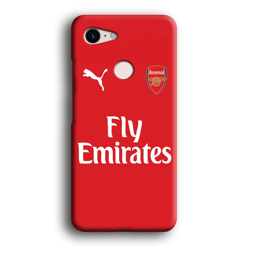 FB Arsenal Jersey Google Pixel 3 XL 3D Case-Xtracase