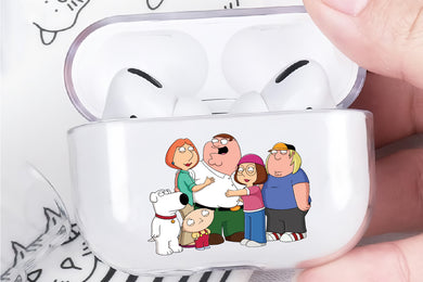 Family Guy Cartoon Hard Plastic Protective Clear Case Cover For Apple Airpod Pro