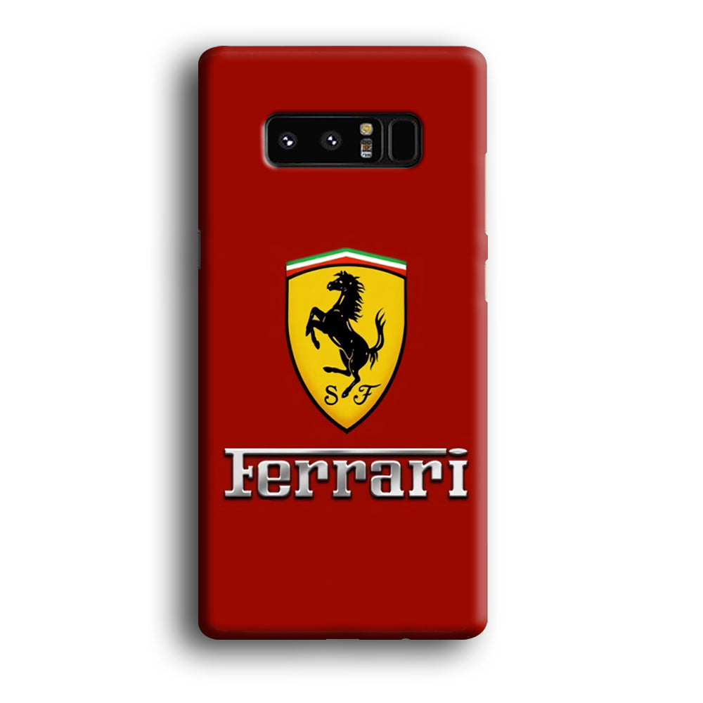 Ferrari Logo Red 001 Samsung Galaxy Note 8 Case