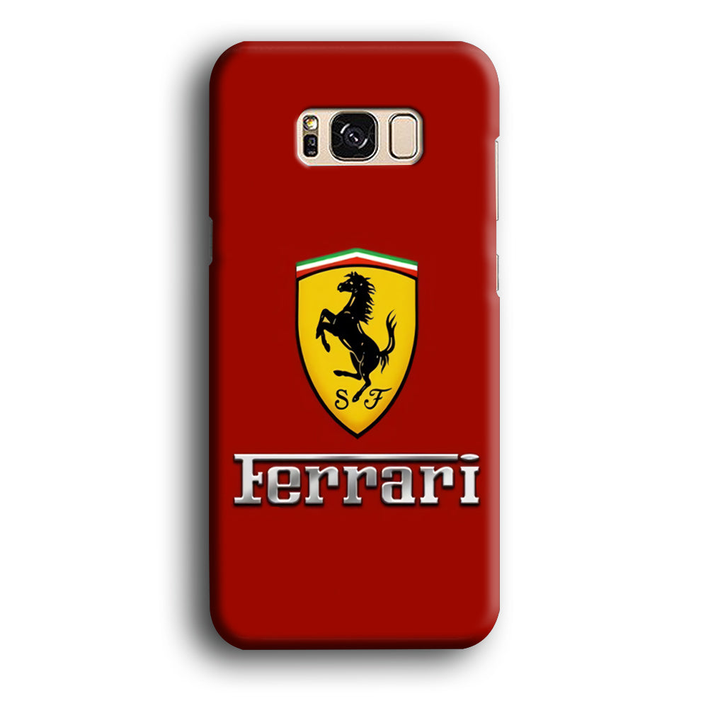 Ferrari Logo Red 001 Samsung Galaxy S8 Plus Case