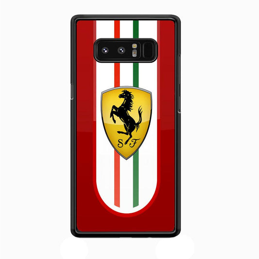 Ferrari Logo Red 002 Samsung Galaxy Note 8 Case-Plastic / Full Wrap (3D Case)-Xtracase