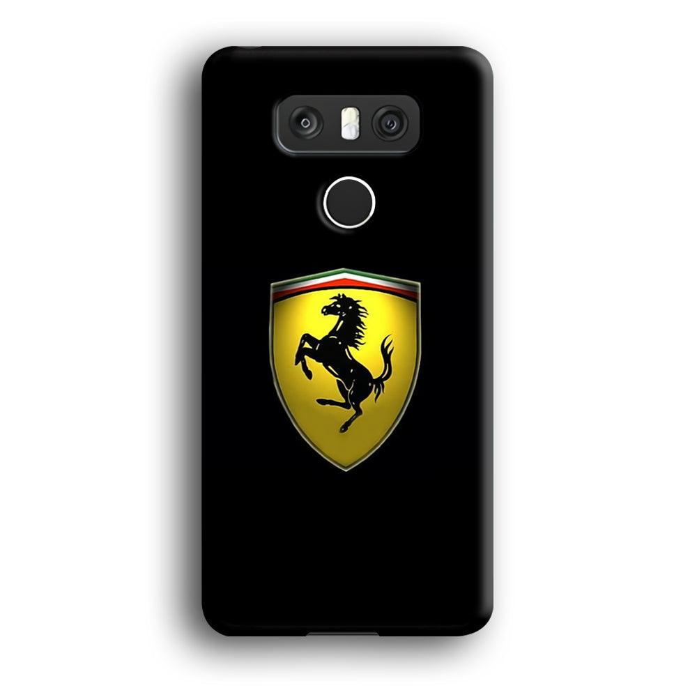 Ferrari Logo Black LG G6 3D Case-Xtracase