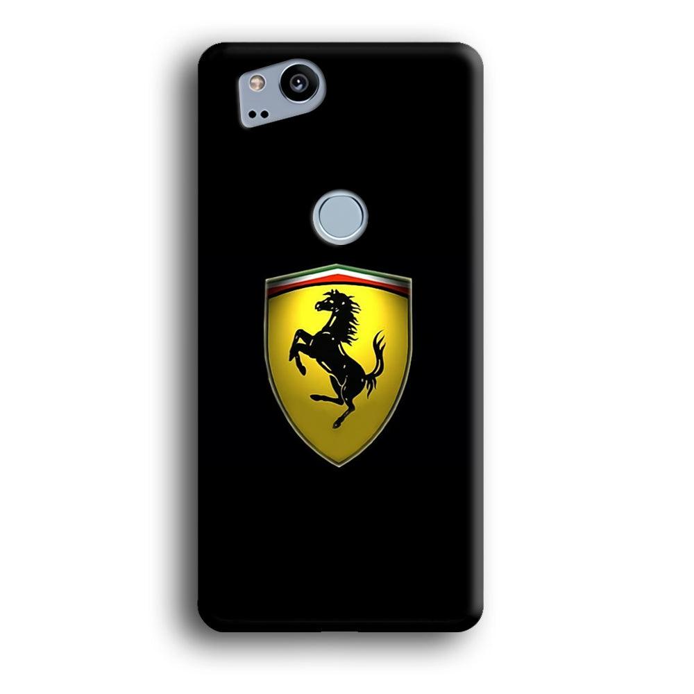 Ferrari Logo Black Google Pixel 2 3D Case-Xtracase