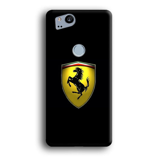 Ferrari Logo Black Google Pixel 2 3D Case-Xtracase