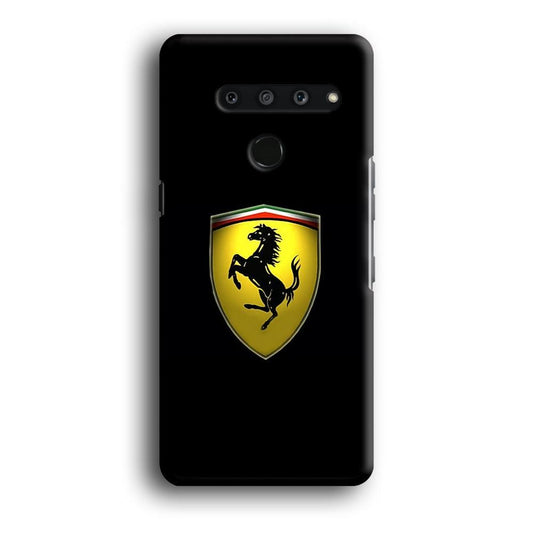 Ferrari Logo Black LG V50 3D Case-Xtracase