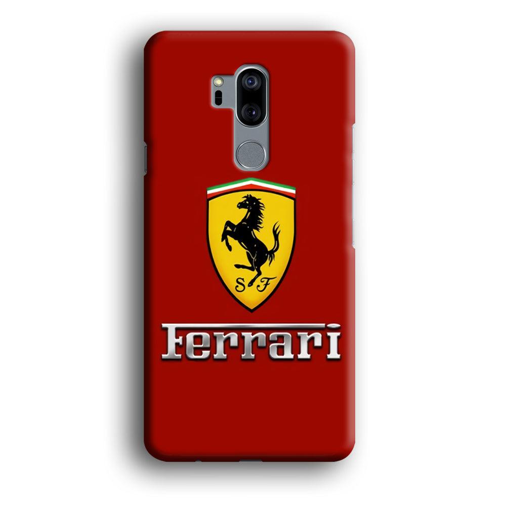 Ferrari Logo Red 001 LG G7 ThinQ 3D Case-Xtracase