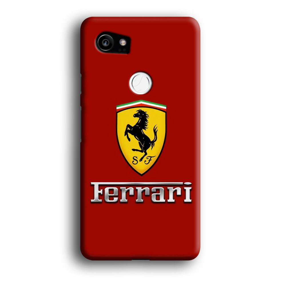 Ferrari Logo Red 001 Google Pixel 2 XL 3D Case-Xtracase
