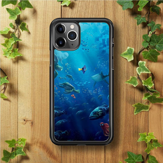 Finding Dory iPhone 11 Pro Max Case-Rubber / Black (2D Case)-Xtracase