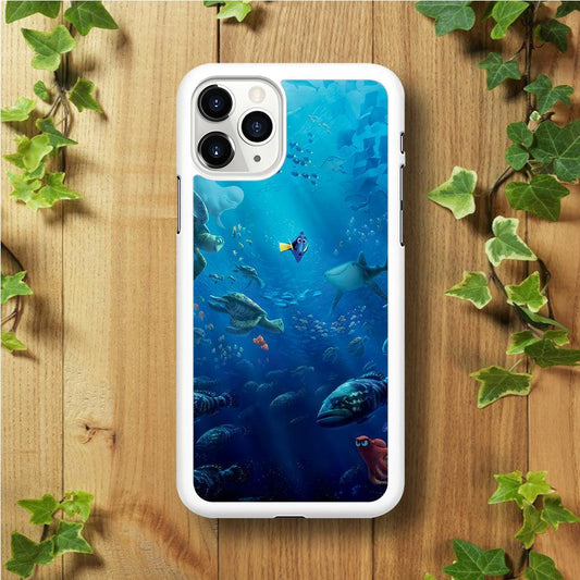 Finding Dory iPhone 11 Pro Case-Rubber / White (2D Case)-Xtracase